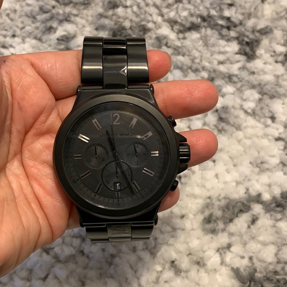 Michael Kors Oversized Dylan Black-Tone Unisex Watch